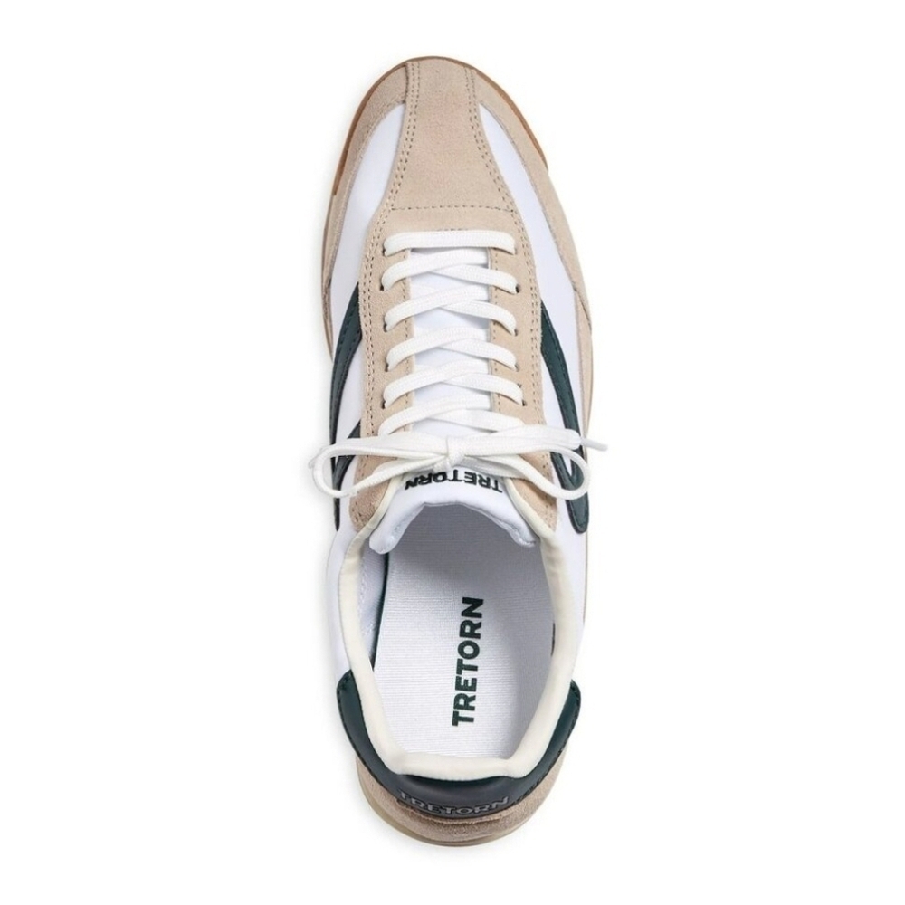 💚🔹️TRETORN🔹️ Suede  Kristine Retro Joggers White/kelly green for women - Picture 7 of 7
